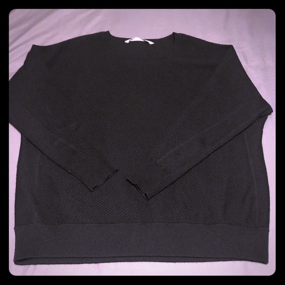 Athleta textured dolman sleeve merino sweater XL